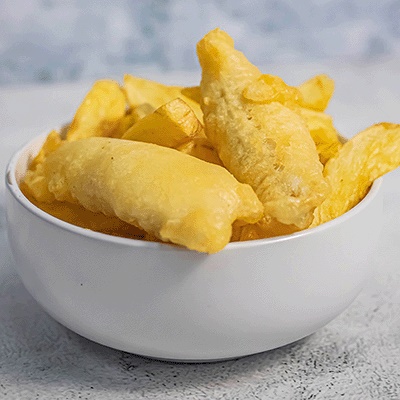 2pc Cod Bites & Chips