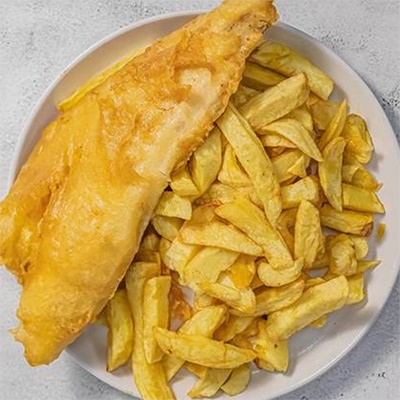 Large Haddock & Chips